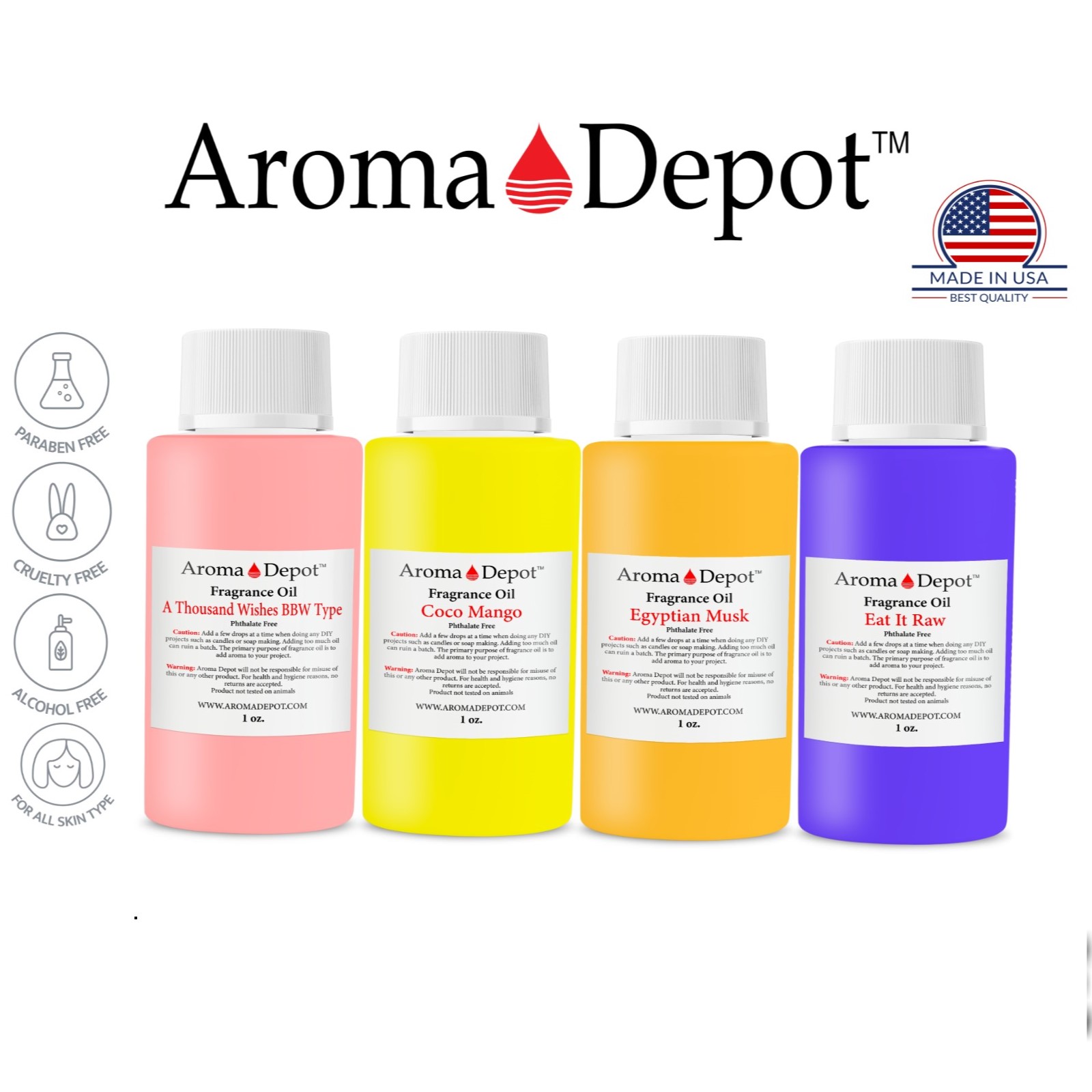 Fragrance Oils 1 oz. Aroma Depot