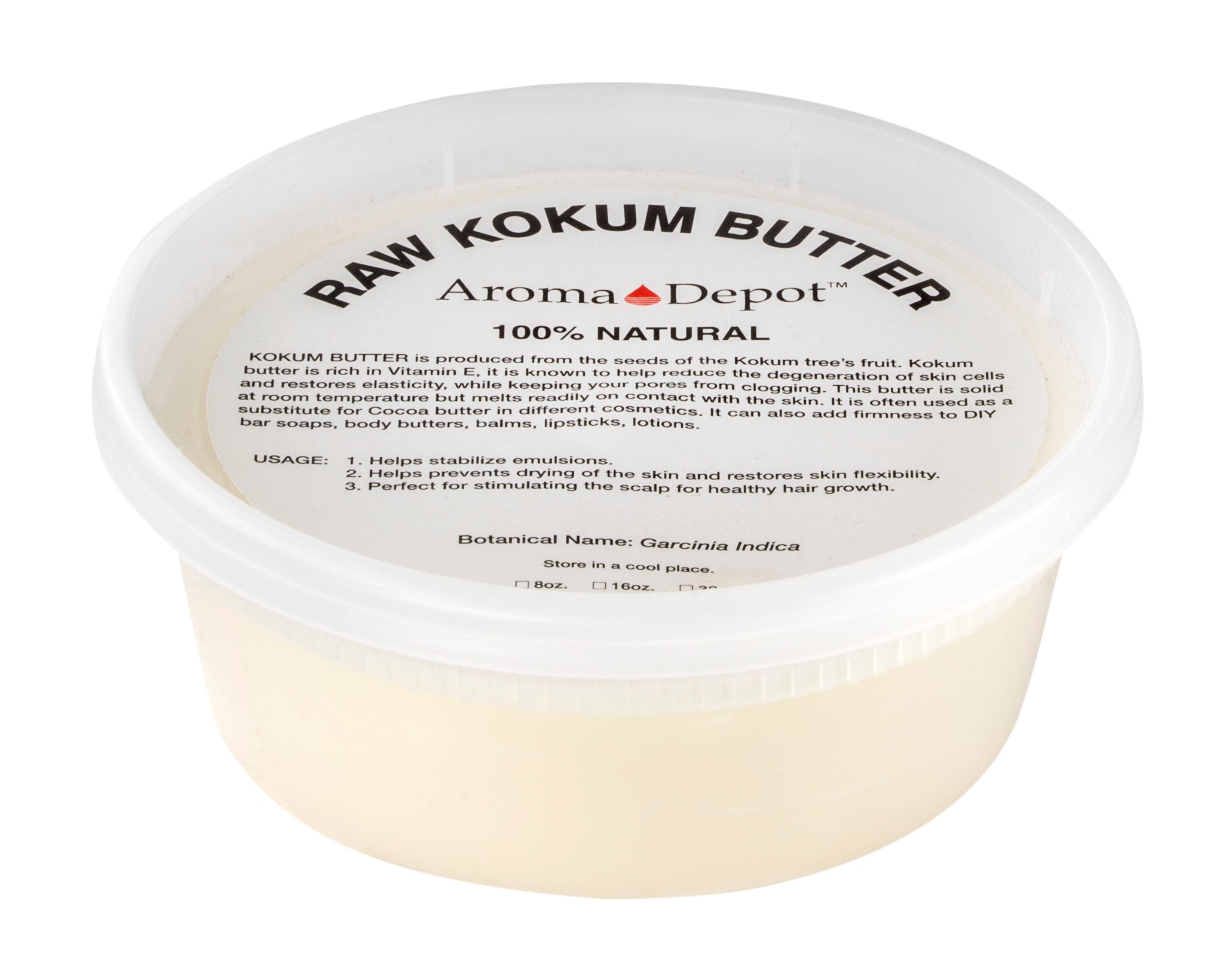 Raw Kokum Butter 8 oz