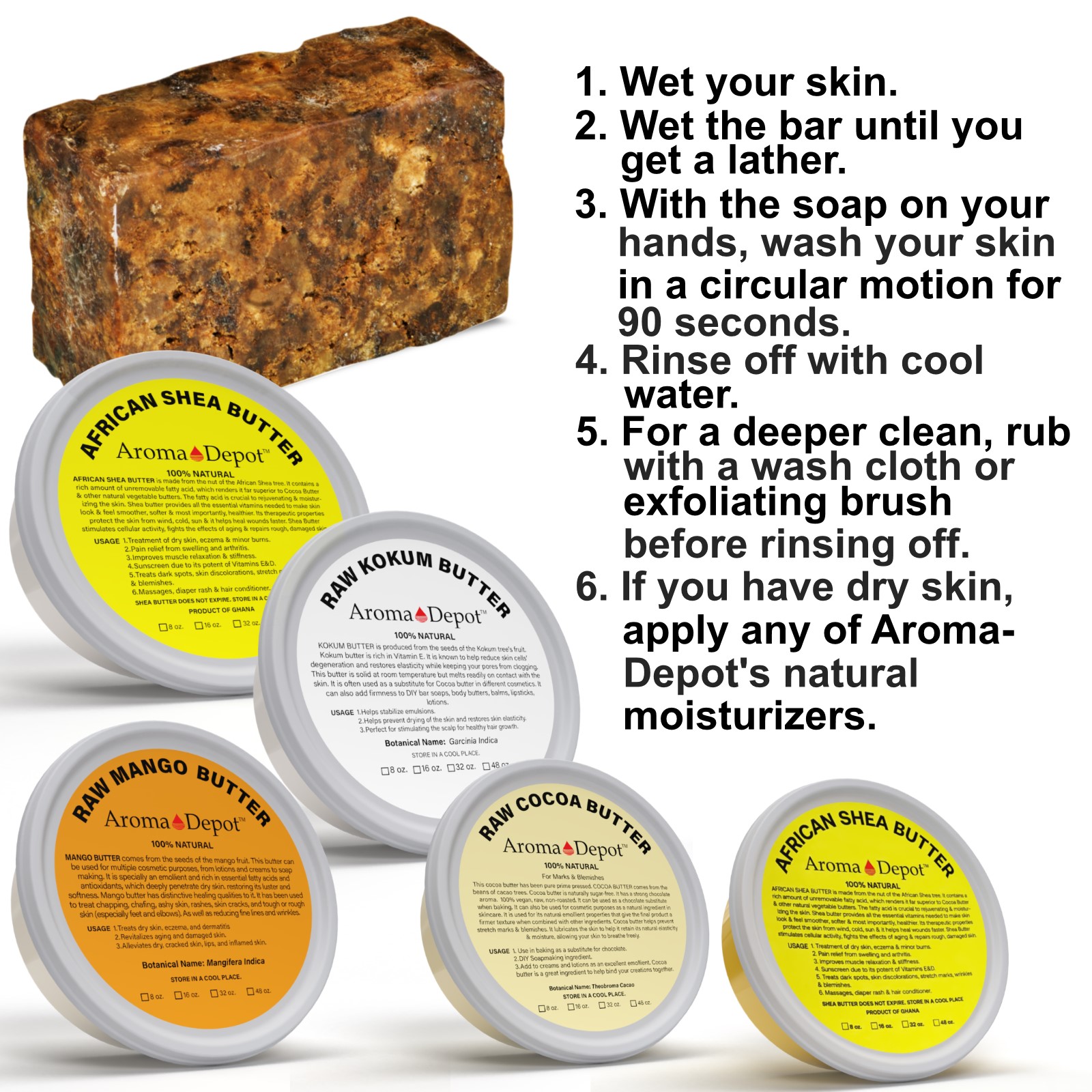 Black Soap and Natural Butters